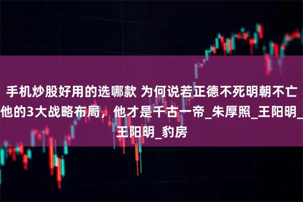 手机炒股好用的选哪款 为何说若正德不死明朝不亡？看他的3大战略布局，他才是千古一帝_朱厚照_王阳明_豹房